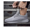Men's Elegant Soft Sneakers Casual New Breathable Mesh Black Men Shoes Spring High Quality Tenis Shoes Lace Up Athletic Running Tennis Fashion Sneakers Comfortable Design by Stevvex