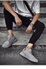 Men's Elegant Soft Sneakers Casual New Breathable Mesh Black Men Shoes Spring High Quality Tenis Shoes Lace Up Athletic Running Tennis Fashion Sneakers Comfortable Design by Stevvex