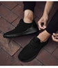 Men's Elegant Soft Sneakers Casual New Breathable Mesh Black Men Shoes Spring High Quality Tenis Shoes Lace Up Athletic Running Tennis Fashion Sneakers Comfortable Design by Stevvex