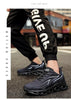 Men's Flame Printed Sneakers Flying Weave Sports Comfortable Running Outdoor Men Athletic Shoes Breathable Casual Sports High Quality Sport Design Sneaker by Stevvex