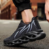 Men's Flame Printed Sneakers Flying Weave Sports Comfortable Running Outdoor Men Athletic Shoes Breathable Casual Sports High Quality Sport Design Sneaker by Stevvex