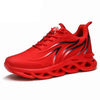Men's Flame Printed Sneakers Flying Weave Sports Comfortable Running Outdoor Men Athletic Shoes Breathable Casual Sports High Quality Sport Design Sneaker by Stevvex