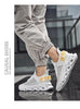Men's Luxury Sneakers Autumn Mens Casual Shoes Lace-Up Breathable Light Running Tenis Shoes Modern Sneakers Breathable Black Trendy Sneakers by Stevvex