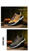 Men's Sports Hiking Shoes Low-Top Breathable Non-Slip Wear-Resistant Outdoor Leisure Sports Shoes Men Leather Non-Slip Sneakers Lightweight Low Top For Outdoor Trailing Walking Shoes by Stevvex