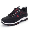 Men's Sports Hiking Shoes Low-Top Breathable Non-Slip Wear-Resistant Outdoor Leisure Sports Shoes Men Leather Non-Slip Sneakers Lightweight Low Top For Outdoor Trailing Walking Shoes by Stevvex