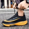 Men's Training Sports Lightweight Orange Sneakers Air Cushion Mesh Tennis Sports Shoes Outdoor Non-Slip Wear-Resistant Casual Shoes Running Walking Athletic Mens Basketball Sneakers by Stevvex
