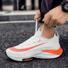 Men's Training Sports Lightweight Orange Sneakers Air Cushion Mesh Tennis Sports Shoes Outdoor Non-Slip Wear-Resistant Casual Shoes Running Walking Athletic Mens Basketball Sneakers by Stevvex