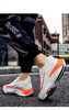 Men's Training Sports Lightweight Orange Sneakers Air Cushion Mesh Tennis Sports Shoes Outdoor Non-Slip Wear-Resistant Casual Shoes Running Walking Athletic Mens Basketball Sneakers by Stevvex