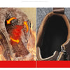 Men's Winter Cotton Shoes High-Top Fashion Casual Trend Boots Flat Shoes Winter Snow Boots Warm Ankle Booties Outdoor Work Shoes For Cold Weather Soft Comfortable Walking Brown Shoes by Stevvex