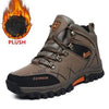 Men's Winter Snow Boots Waterproof Leather Sports Super Warm Men's Boots Outdoor Hiking Boots Work Travel Shoes Trail Climbing Shoes Lace Up Anti-Slip Waterproof Working Outdoor Boots by Stevvex