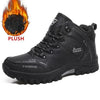 Men's Winter Snow Boots Waterproof Leather Sports Super Warm Men's Boots Outdoor Hiking Boots Work Travel Shoes Trail Climbing Shoes Lace Up Anti-Slip Waterproof Working Outdoor Boots by Stevvex