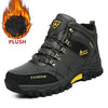 Men's Winter Snow Boots Waterproof Leather Sports Super Warm Men's Boots Outdoor Hiking Boots Work Travel Shoes Trail Climbing Shoes Lace Up Anti-Slip Waterproof Working Outdoor Boots by Stevvex