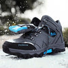 Men's Winter Snow Boots Waterproof Leather Sports Super Warm Men's Boots Outdoor Hiking Boots Work Travel Shoes Trail Climbing Shoes Lace Up Anti-Slip Waterproof Working Outdoor Boots by Stevvex
