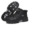 Men's Winter Snow Boots Waterproof Leather Sports Super Warm Men's Boots Outdoor Hiking Boots Work Travel Shoes Trail Climbing Shoes Lace Up Anti-Slip Waterproof Working Outdoor Boots by Stevvex