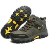 Men's Winter Snow Boots Waterproof Leather Sports Super Warm Men's Boots Outdoor Hiking Boots Work Travel Shoes Trail Climbing Shoes Lace Up Anti-Slip Waterproof Working Outdoor Boots by Stevvex