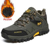 Men's Winter Snow Boots Waterproof Leather Sports Super Warm Men's Boots Outdoor Hiking Boots Work Travel Shoes Trail Climbing Shoes Lace Up Anti-Slip Waterproof Working Outdoor Boots by Stevvex