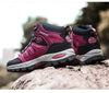 Men's Women's High-Top Boots Casual Shoes Breathable Outdoor Hiking Boots Non-slip Shading Wear-Resistant Hiking Boots Breathable Skid Resistance Leather Shoes by Stevvex