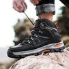 Men's Women's High-Top Boots Casual Shoes Breathable Outdoor Hiking Boots Non-slip Shading Wear-Resistant Hiking Boots Breathable Skid Resistance Leather Shoes by Stevvex