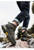 Men's Women's High-Top Boots Casual Shoes Breathable Outdoor Hiking Boots Non-slip Shading Wear-Resistant Hiking Boots Breathable Skid Resistance Leather Shoes by Stevvex
