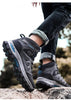 Men's Women's High-Top Boots Casual Shoes Breathable Outdoor Hiking Boots Non-slip Shading Wear-Resistant Hiking Boots Breathable Skid Resistance Leather Shoes by Stevvex