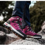 Men's Women's High-Top Boots Casual Shoes Breathable Outdoor Hiking Boots Non-slip Shading Wear-Resistant Hiking Boots Breathable Skid Resistance Leather Shoes by Stevvex