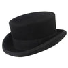 Men Simple Classic Wool Hat For Men/Women New Pork Pie Hat Men's Porkpie Breathable Hats Flat Top Men's Fedora Hat Party Costume Fedoras Black Hats by Stevvex