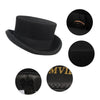 Men Simple Classic Wool Hat For Men/Women New Pork Pie Hat Men's Porkpie Breathable Hats Flat Top Men's Fedora Hat Party Costume Fedoras Black Hats by Stevvex