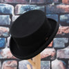 Men Simple Classic Wool Hat For Men/Women New Pork Pie Hat Men's Porkpie Breathable Hats Flat Top Men's Fedora Hat Party Costume Fedoras Black Hats by Stevvex