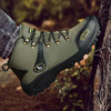 Men Waterproof Hiking Shoes Breathable Tactical Combat Boots New Outdoor Climbing Shoes Winter Snow Boots Warm Fur Lined Non Slip Leather Hiking Walking Shoes For Mens by Stevvex