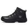 Men Waterproof Hiking Shoes Breathable Tactical Combat Boots New Outdoor Climbing Shoes Winter Snow Boots Warm Fur Lined Non Slip Leather Hiking Walking Shoes For Mens by Stevvex