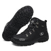 Men Waterproof Hiking Shoes Breathable Tactical Combat Boots New Outdoor Climbing Shoes Winter Snow Boots Warm Fur Lined Non Slip Leather Hiking Walking Shoes For Mens by Stevvex