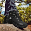 Men Waterproof Hiking Shoes Breathable Tactical Combat Boots New Outdoor Climbing Shoes Winter Snow Boots Warm Fur Lined Non Slip Leather Hiking Walking Shoes For Mens by Stevvex