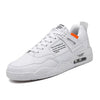 Men White Casual Leather Fashion Sneakers Breathable Sports Running Shoes Leather Running Sport Air Cushion Outdoor Training Sneakers High Quality Design by Stevvex