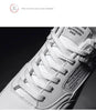 Men White Casual Leather Fashion Sneakers Breathable Sports Running Shoes Leather Running Sport Air Cushion Outdoor Training Sneakers High Quality Design by Stevvex