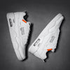Men White Casual Leather Fashion Sneakers Breathable Sports Running Shoes Leather Running Sport Air Cushion Outdoor Training Sneakers High Quality Design by Stevvex