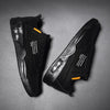 Men White Casual Leather Fashion Sneakers Breathable Sports Running Shoes Leather Running Sport Air Cushion Outdoor Training Sneakers High Quality Design by Stevvex