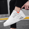 Men White Casual Leather Fashion Sneakers Breathable Sports Running Shoes Leather Running Sport Air Cushion Outdoor Training Sneakers High Quality Design by Stevvex