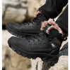 Men Winter Snow Boots Waterproof Leather Outdoor Hiqh Quality Boots Training Boots Non-Slip Warm Waterproof Mid Calf Shoes Outdoor Hiking Climbing Full Fur Lined Design by Stevvex