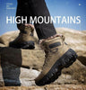 Men Winter Snow Boots Waterproof Leather Outdoor Hiqh Quality Boots Training Boots Non-Slip Warm Waterproof Mid Calf Shoes Outdoor Hiking Climbing Full Fur Lined Design by Stevvex