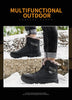 Men Winter Snow Boots Waterproof Leather Outdoor Hiqh Quality Boots Training Boots Non-Slip Warm Waterproof Mid Calf Shoes Outdoor Hiking Climbing Full Fur Lined Design by Stevvex