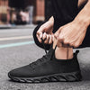 Mens Black Sneakers Casual Summer High Quality Mesh Sneakers Lightweight Breathable Mesh Sneakers Fashion Tennis Breathable Walking Gym Work Sneakers by Stevvex