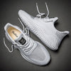 Mens Breathable White Trendy Sneakers Casual Design Light Walking Running Trainers Casual Breathable Mesh Men Running Shoes Walking Sneakers by Stevvex
