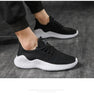 Mens Breathable White Trendy Sneakers Casual Design Light Walking Running Trainers Casual Breathable Mesh Men Running Shoes Walking Sneakers by Stevvex