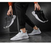 Mens Breathable White Trendy Sneakers Casual Design Light Walking Running Trainers Casual Breathable Mesh Men Running Shoes Walking Sneakers by Stevvex