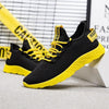 Mens Casual Shoes Sneakers Mens Breathable No-slip Air Mesh Lace Up Wear-Resistant Slip On Shoes Men's Tennis Walking Casual Shoes Black Sport Gym Breathable Sneakers by Stevvex