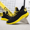 Mens Casual Shoes Sneakers Mens Breathable No-slip Air Mesh Lace Up Wear-Resistant Slip On Shoes Men's Tennis Walking Casual Shoes Black Sport Gym Breathable Sneakers by Stevvex