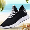 Mens Casual Shoes Sneakers Mens Breathable No-slip Air Mesh Lace Up Wear-Resistant Slip On Shoes Men's Tennis Walking Casual Shoes Black Sport Gym Breathable Sneakers by Stevvex