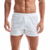 Mens Cotton Sleep Bottoms Lounge Home Pajama Shorts Elastic Waist Breathable Solid Underwear Boxers Man Jogger Yoga Sport Shorts Bodybuilding Workout Shorts Lightweight Running Lounge Cotton Sleep Bottoms by Stevvex