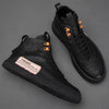 Mens Handmade Sneakers Leather Breathable Dress Shoes Luxury Shoes Casual Shoes Flat Footwear Classic Black White Men Fashion Walking Leather Mens Sneakers by Stevvex