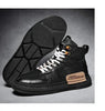 Mens Handmade Sneakers Leather Breathable Dress Shoes Luxury Shoes Casual Shoes Flat Footwear Classic Black White Men Fashion Walking Leather Mens Sneakers by Stevvex